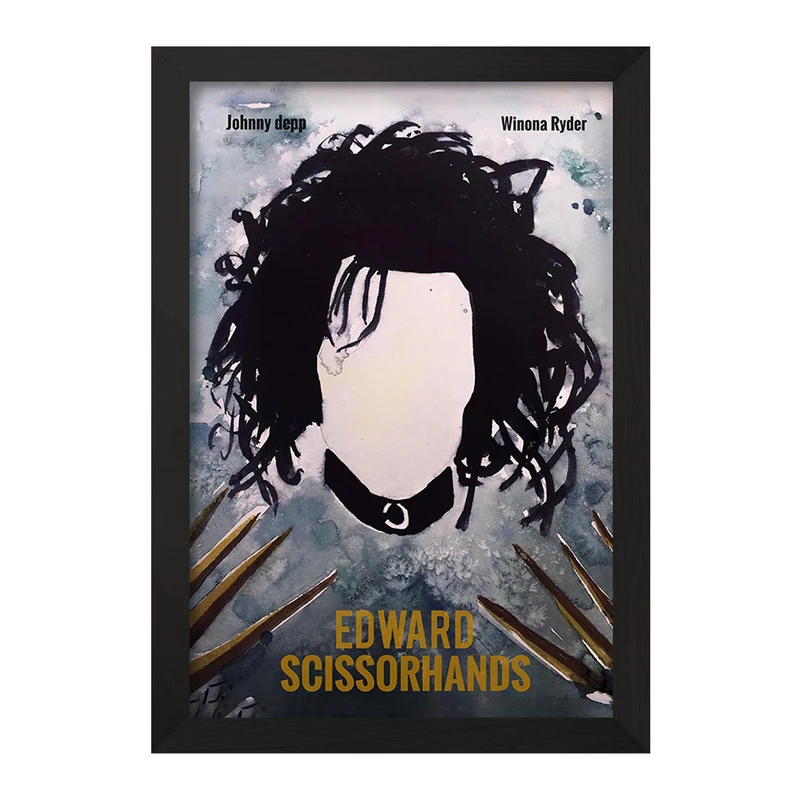 تابلو خندالو مدل ادوارد دست قیچی (Edward Scissorhands) کد F11339