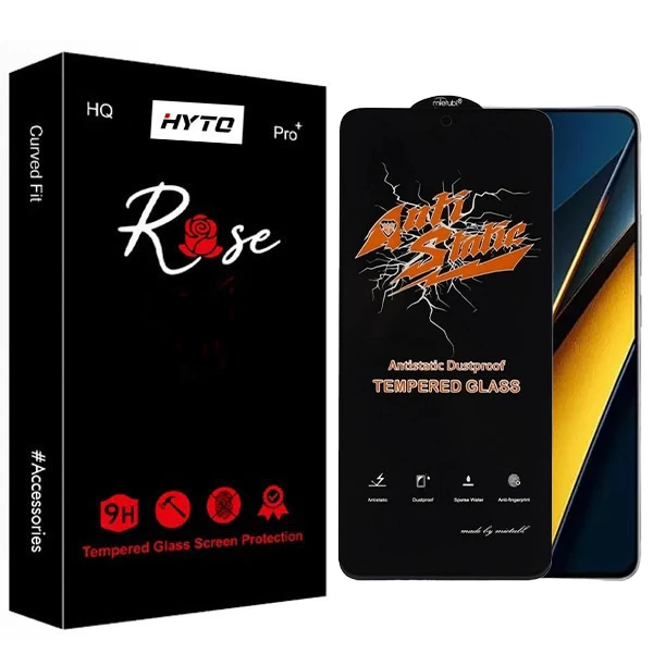 محافظ صفحه نمایش هیتو مدل Rose Antistatic مناسب برای گوشی موبایل شیائومی Poco X6 / X6 Pro