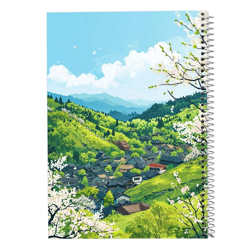 دفتر ژورنال نویسی 50 برگ مدوپد مدل نقطه ای طرح طبیعت کد DF15379