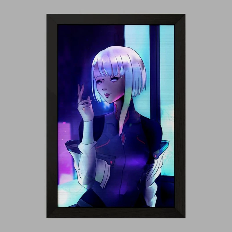 تابلو خندالو مدل لوسی انیمه سایبرپانک کد 23974