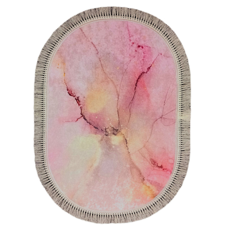 فرش پارچه ای مدل بیضی کد 102