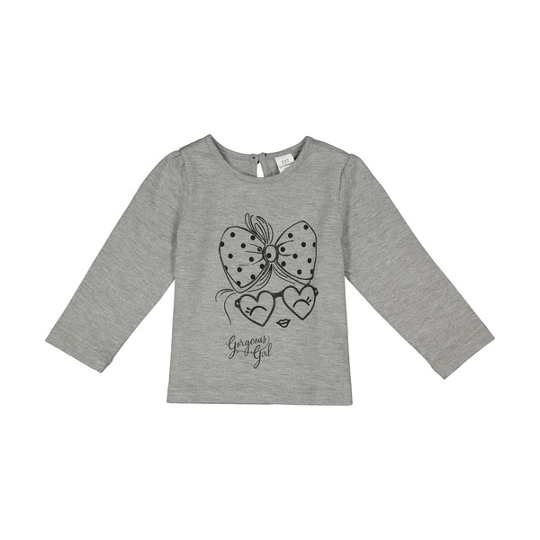 تی شرت نوزادی دخترانه ال سی وایکیکی مدل 1S18458Z1-CT3-GREYMélange