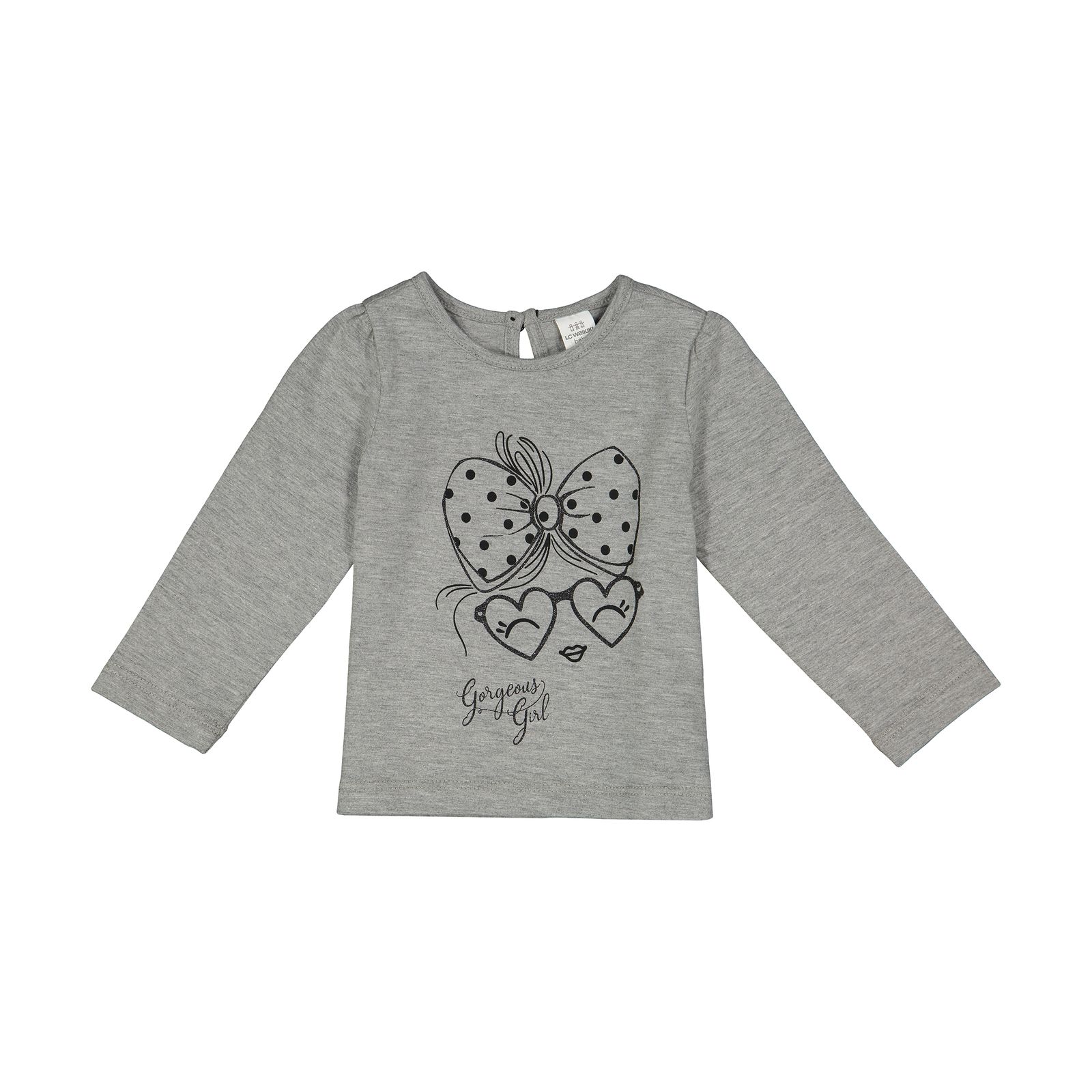 تی شرت نوزادی دخترانه ال سی وایکیکی مدل 1S18458Z1-CT3-GREYMélange -  - 1