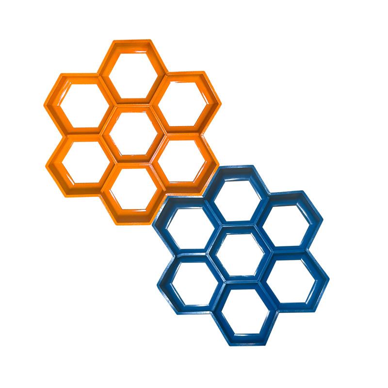 قالب سنگ فرش مدل لانه زنبوری بسته 2 عددی