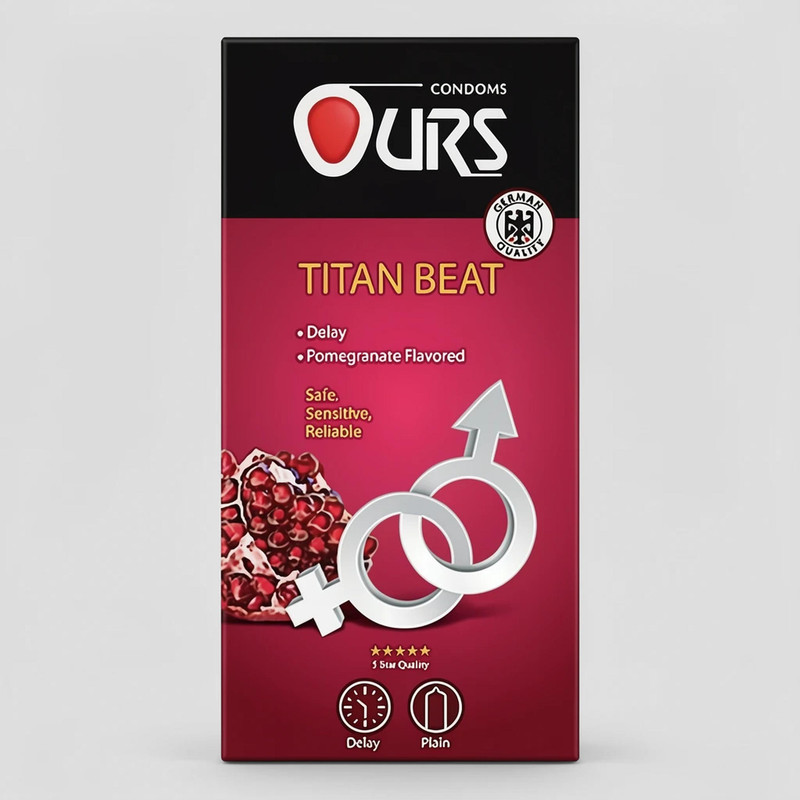 کاندوم اورز مدل Titan Beat بسته 12 عددی