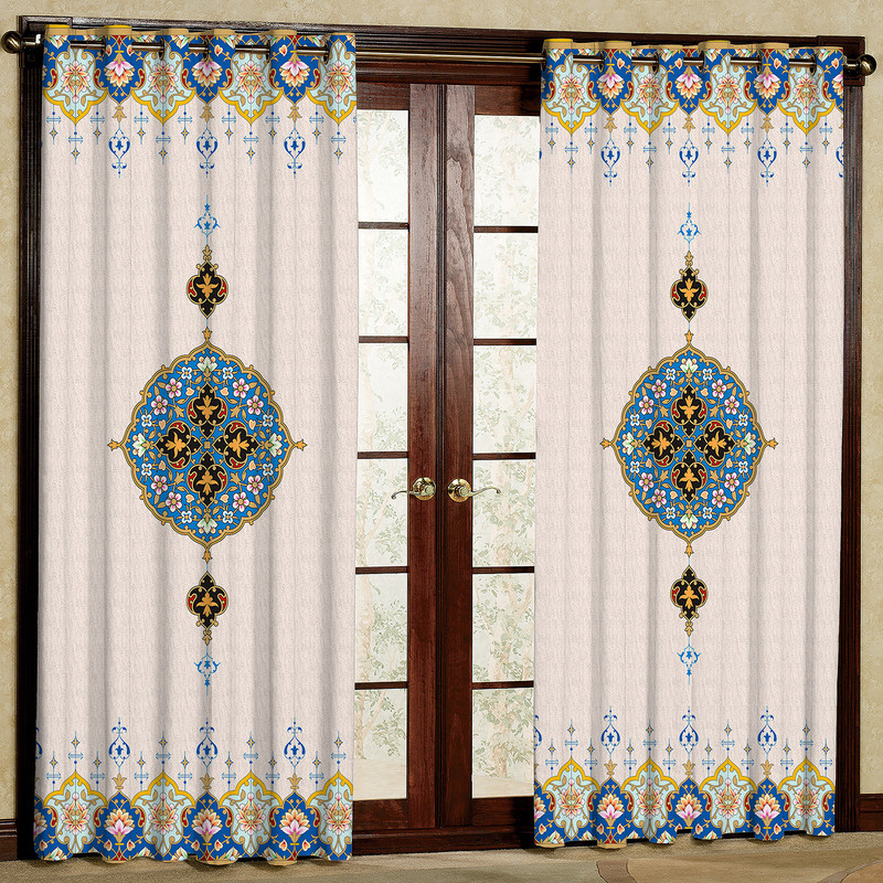 پرده مدل هازان پانچی کد 4299 سایز 140x200 سانتی متر