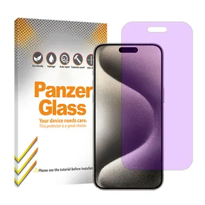 Panzer Glass Resistant model anti-violet screen protector suitable for Apple iPhone 15 Pro Max mobile phone