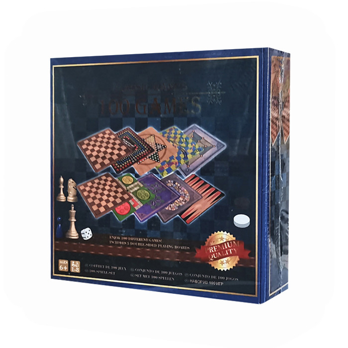 بازی فکری مدل classic طرح 100 بازی در یک جعبه