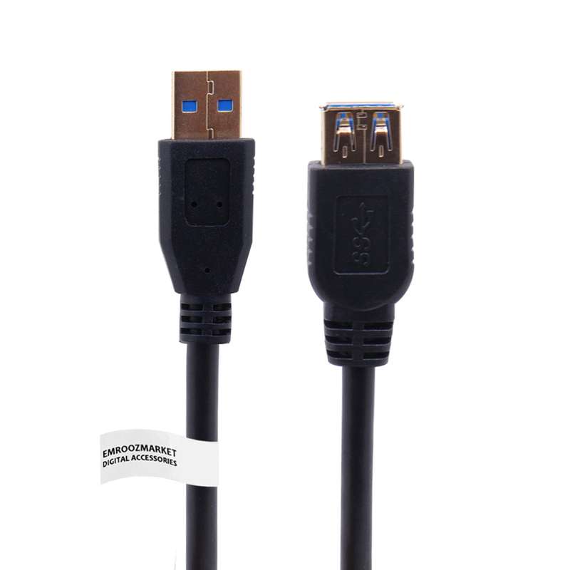 کابل افزایش طول USB 3.0 امروزمارکت مدل EM25D08 طول 5 متر کابل افزایش طول USB 3.0 امروزمارکت مدل EM25D08 طول 5 متر
