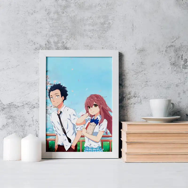 تابلو خندالو مدل شوکو نیشیمیا و شویا ایشیدا انیمه سایلنت ویس کد 15774