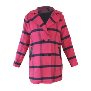 پالتو زنانه مدل چارخونه koyu