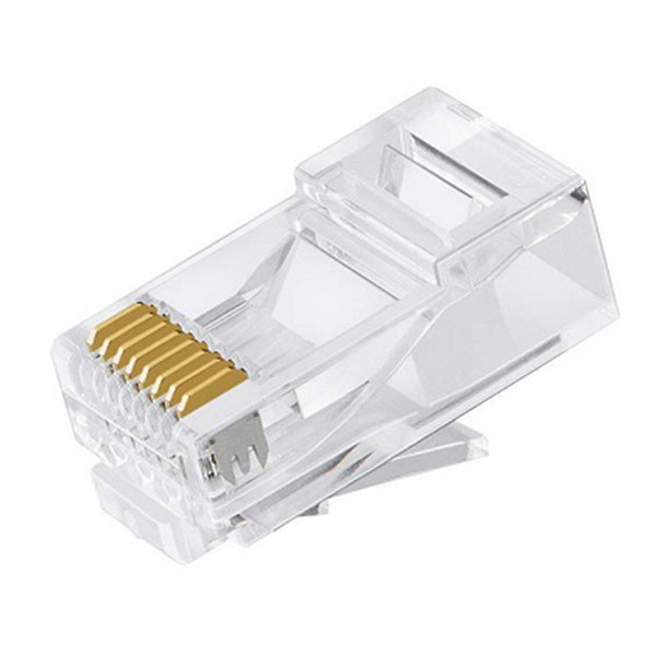 سوکت شبکه Cat6 UTP RJ45 یوبینت کد 6u100 بسته 100 عددی