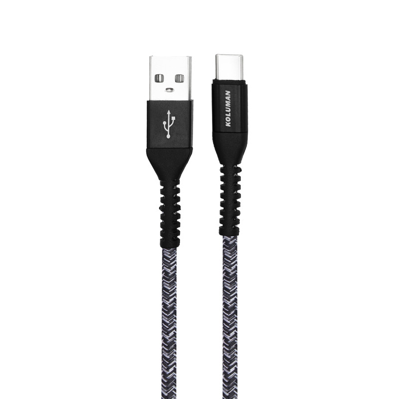 کابل تبدیل USB به USB-C کلومن مدل DK - 42 طول 1.20 متر