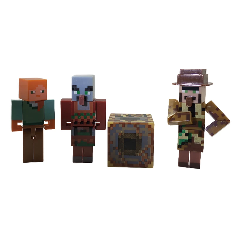 اکشن فیگور مدل ماینکرافت کد 978 ارتفاع 8 سانتی‌متر مجموعه 4 عددی