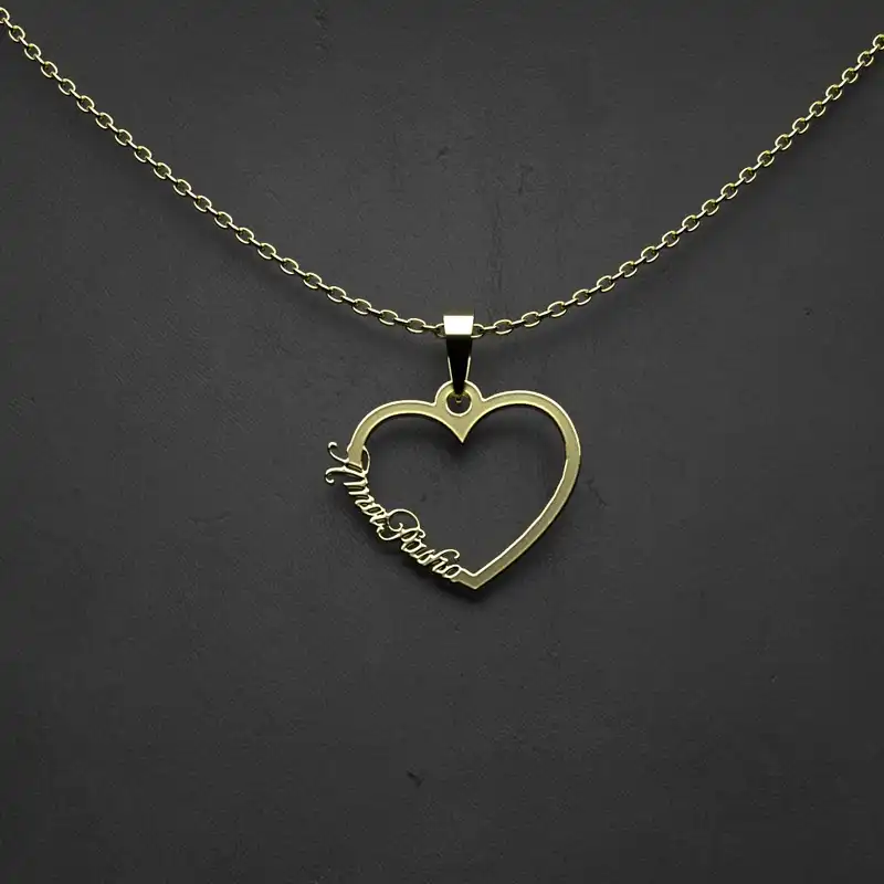 گردنبند طلا 18 عیار زنانه مدوپد مدل اسم امیرپاشا Amir Pasha کد YY2-1-1233