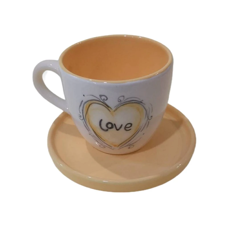 فنجان و نعلبکی مدل لاو