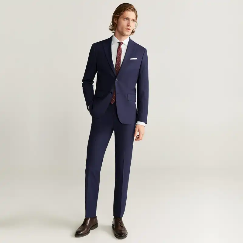 پیراهن آستین بلند مردانه مانگو مدل WT051EME