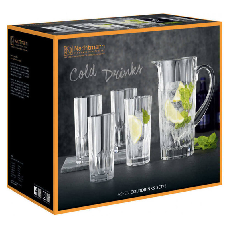 پارچ و لیوان 5 پارچه ناخمن مدل Aspen