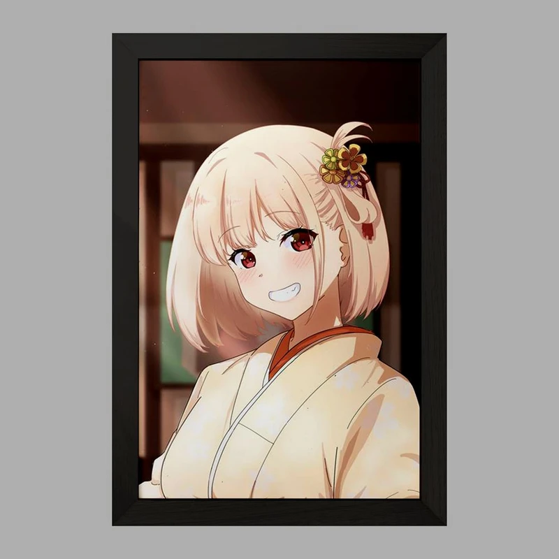 تابلو خندالو مدل چیساتو انیمه لیکوریس ریکویل Lycoris Recoil  کد 22967