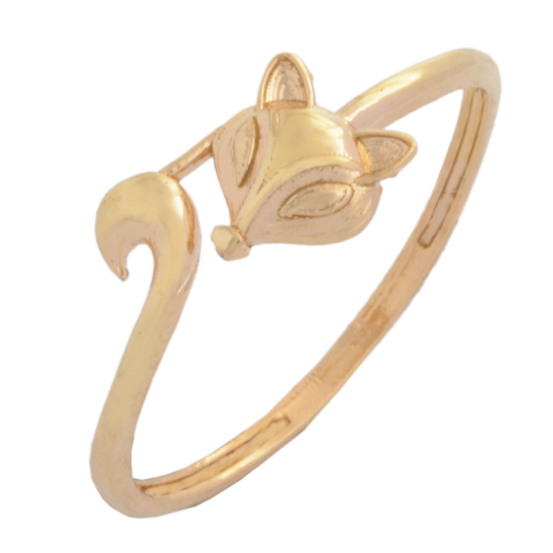 انگشتر طلا 18 عیار زنانه طلای مستجابی مدل  Fox کد T767 سایز 54