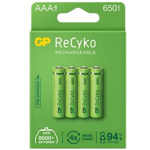 نقد و بررسی باتری قلمی قابل شارژ جی پی مدل Rechargeable Recyko 650 بسته چهار عددی توسط خریداران