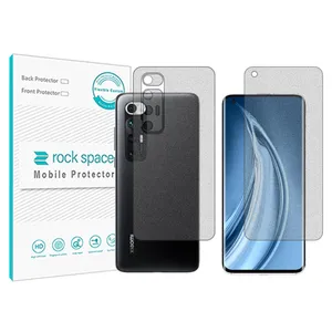 Matte Rockspace HyMTT screen protector suitable for Xiaomi Mi 10S along with back protector