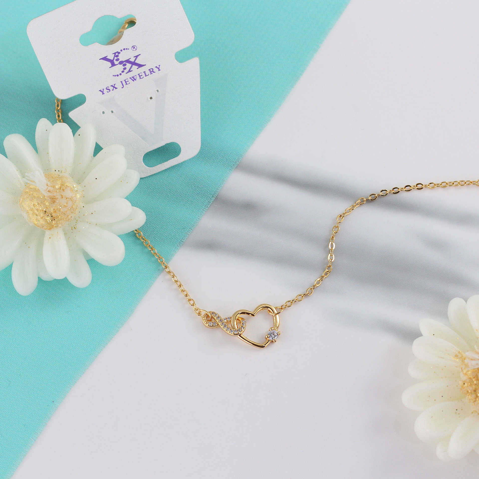 پابند زنانه وای اس ایکس مدل قلب کد M159