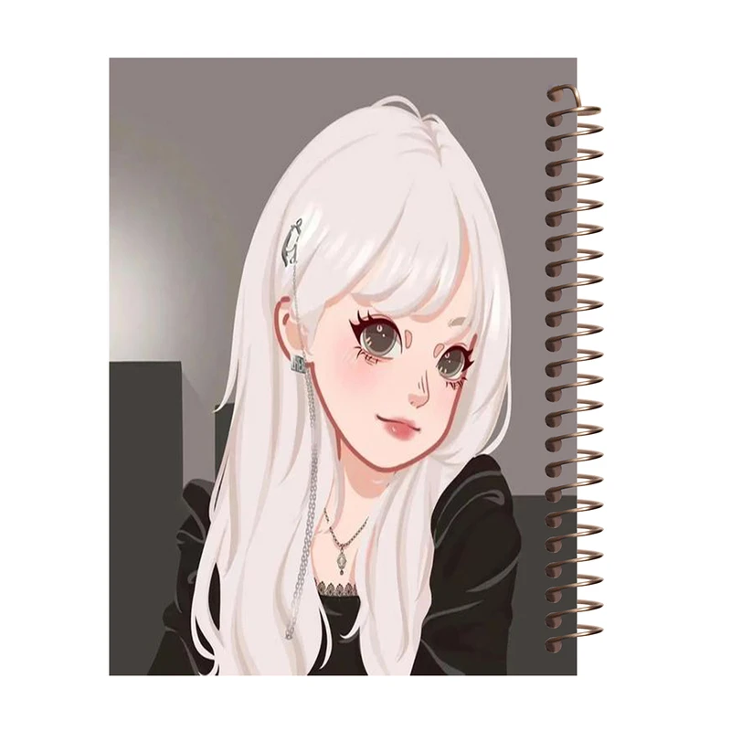 دفتر زبان 60 برگ طرح دختر کد L136