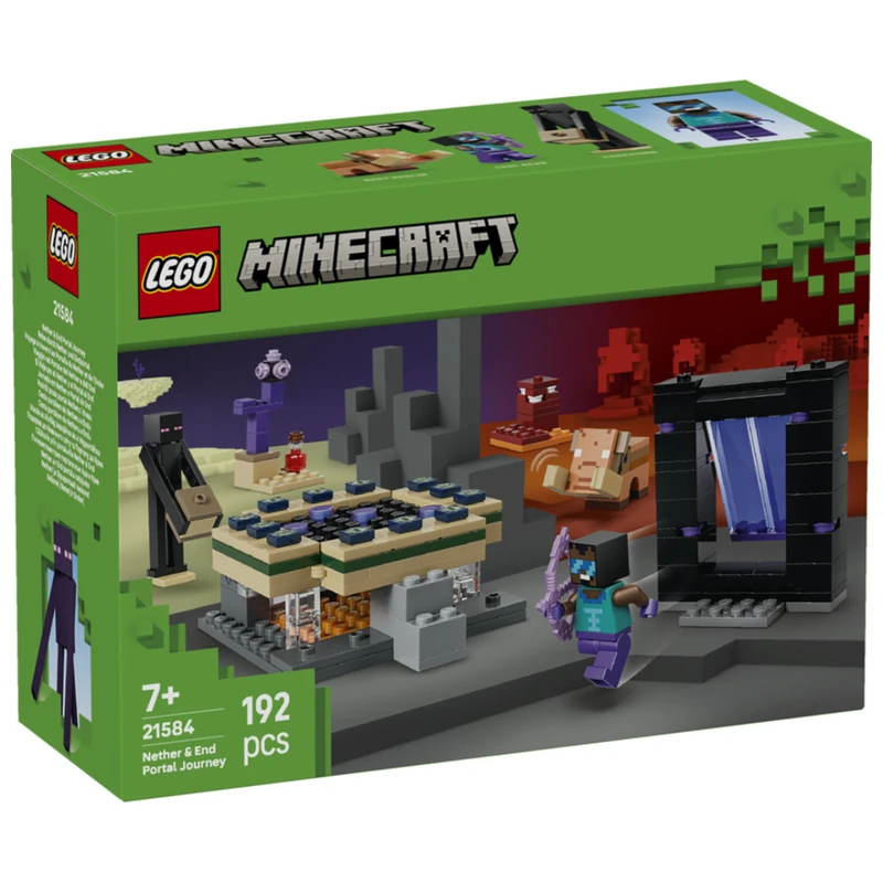 لگو ۱۹۲ تکه سری ماینکرفت مدل Nether & End Portal Journey کد 21584