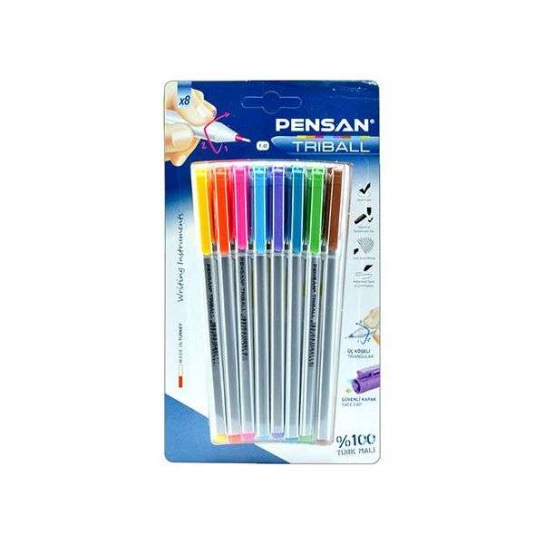 خودکار پنسان مدل تریبال بسته 8 عددی