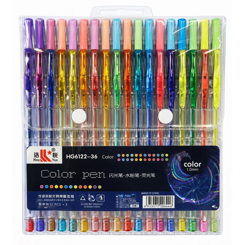 روان نویس 1.0 میلی متری مدل اکلیلی پاستیلی بسته 36 عددی