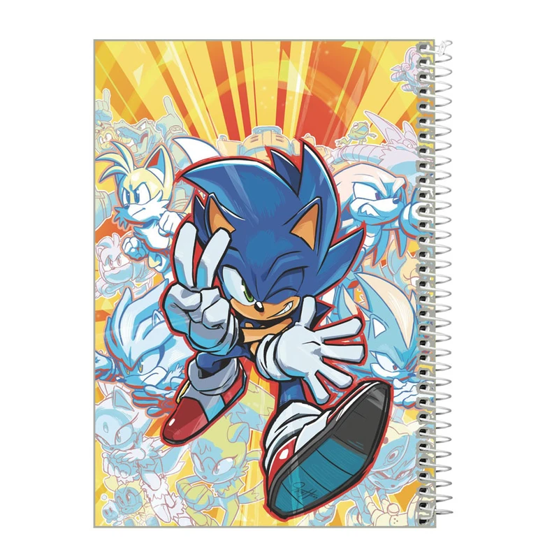 دفتر زبان 60 برگ طرح سونیک مدل z276