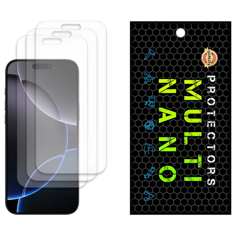 محافظ صفحه نمایش آنتی رفلکس مولتی نانو مدل X-S3M مناسب برای گوشی موبایل iPhone 16 Pro Max بسته سه عددی