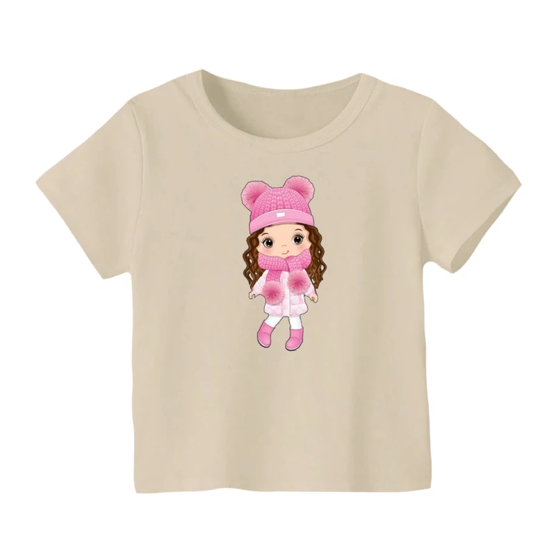 تی شرت آستین کوتاه بچگانه مدل دخترک کد ۱۵