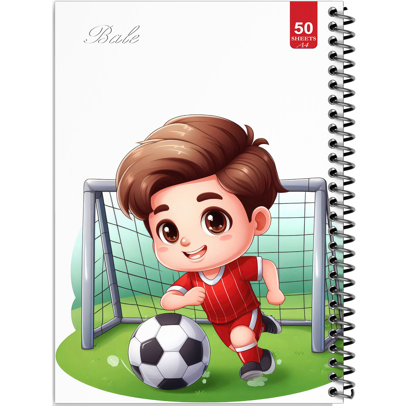دفتر نقاشی 50 برگ انتشارات بله طرح پسرانه فوتبال کد A4-L648