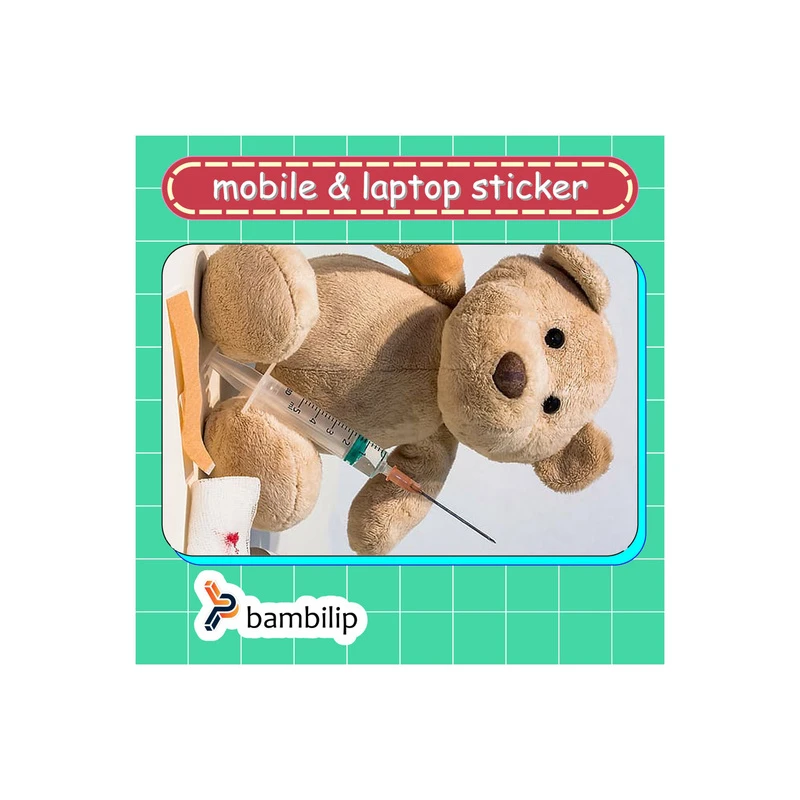 استیکر بامبیلیپ مدل کارت عابر طرح خرس دکتر کد 0183297