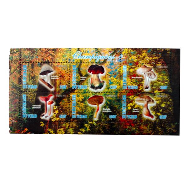 تمبر یادگاری مدل قارچ کد aa-469 مجموعه 6 عددی