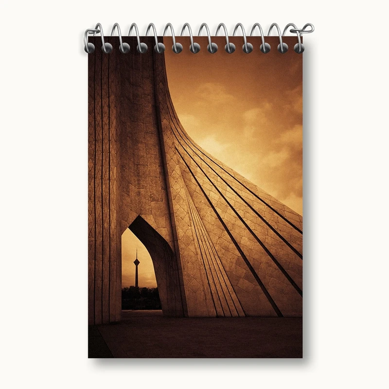 دفتر یادداشت 50 برگ خندالو مدل برج آزادی و میلاد کد F1631