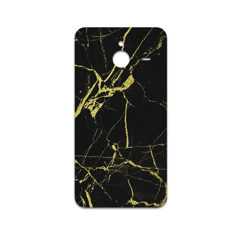 برچسب پوششی ماهوت مدل Graphite-Gold-Marble مناسب برای گوشی موبایل مایکروسافت Lumia 640 XL