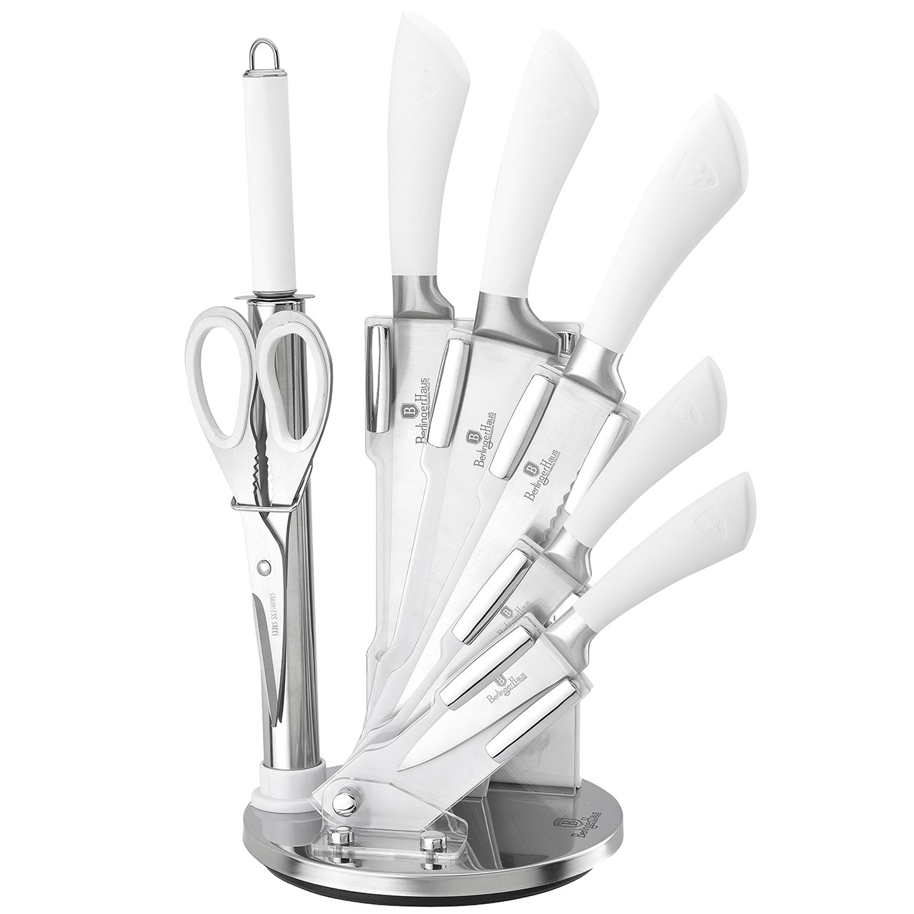 ست چاقوی آشپزخانه 8 پارچه پایه دار برلینگر هاوس مدل ST8W