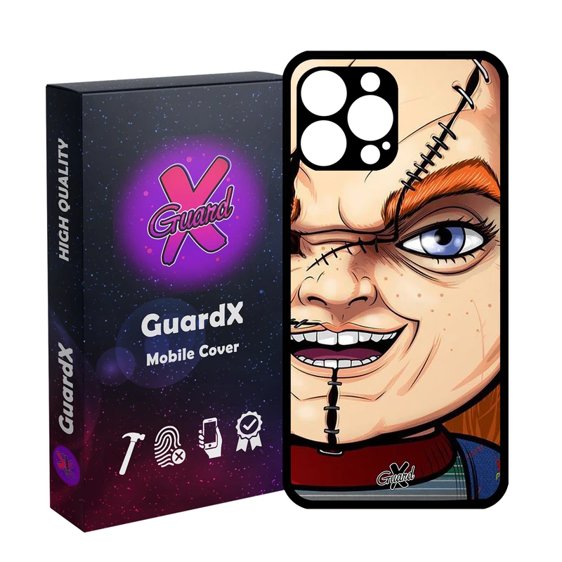 کاور گارد ایکس طرح چاکی مدل Glass10441 مناسب برای گوشی موبایل اپل iPhone 13 Pro Max