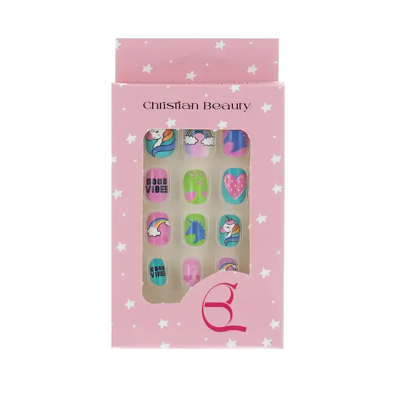 ناخن مصنوعی بچگانه کریستین بیوتی کد NM30 بسته 12 عددی