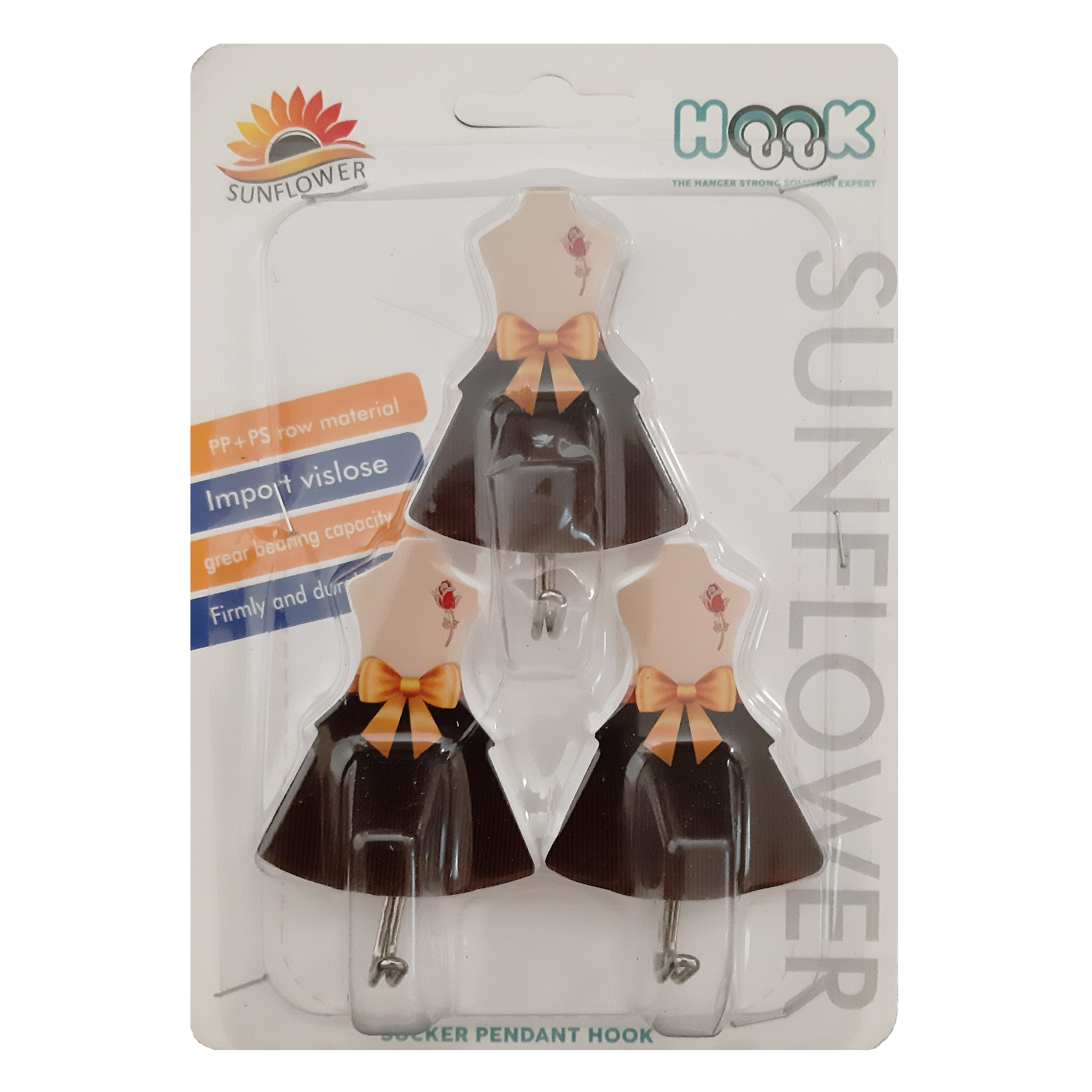 قلاب آویز آشپزخانه سان فلاور طرح پیراهن کد 110 مجموعه 3 عددی