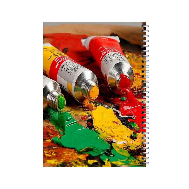 دفتر مشق 100 برگ بامبیلیپ طرح ترکیب رنگ روغن کد 5203219