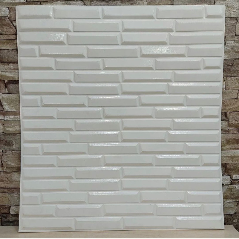 دیوارپوش مدل فومی پشت چسب دار طرح آجر مشبک بسته 5 عددی