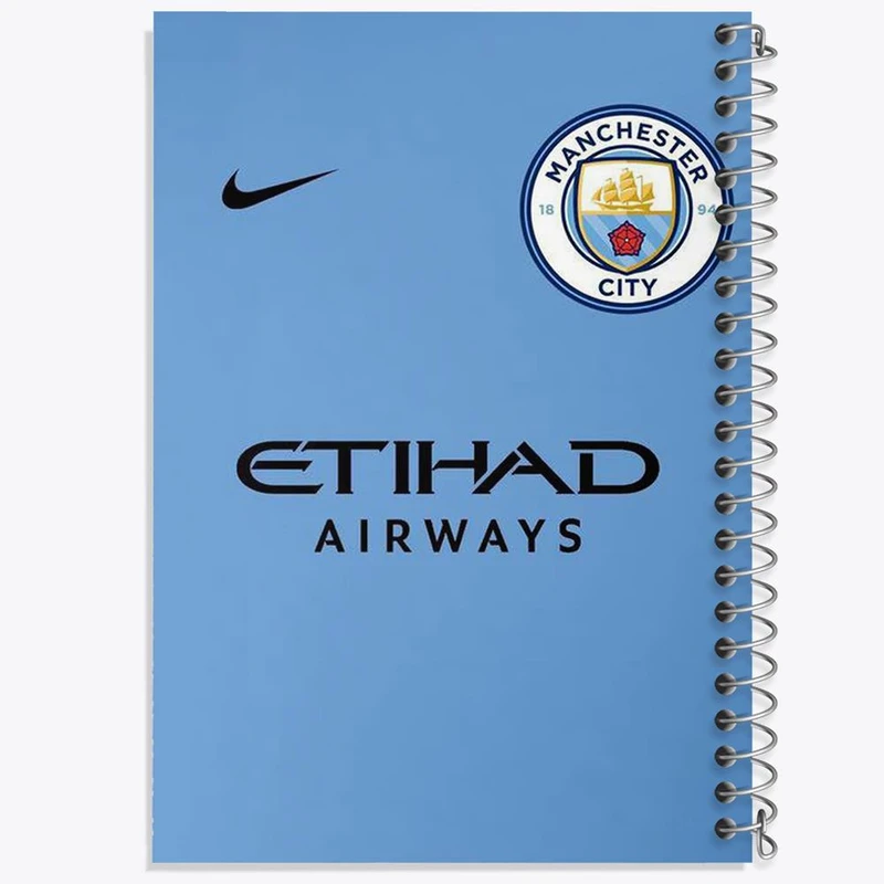 دفتر ژورنال نویسی 50 برگ خندالو مدل نقطه ای طرح باشگاه منچستر سیتی Manchester City کد 2145