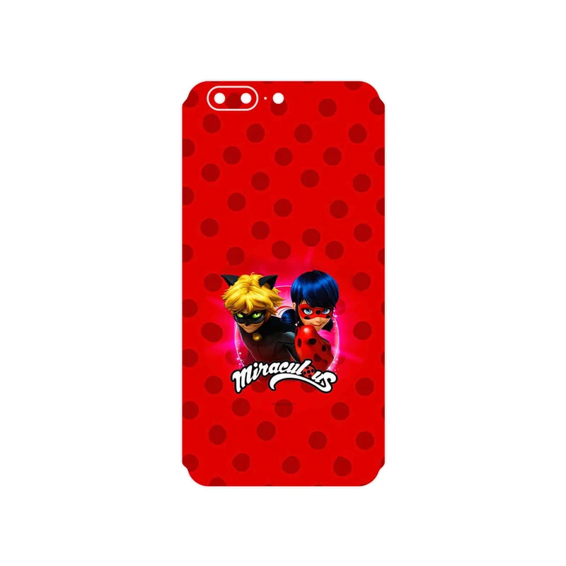 برچسب پوششی ماهوت مدل Ladybug and Cat Noir مناسب برای گوشی موبایل وان پلاس 5
