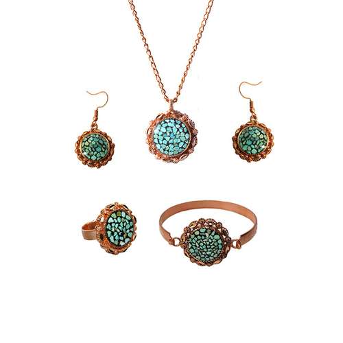 ست زنانه مدل فیروزه کوب کد JW228