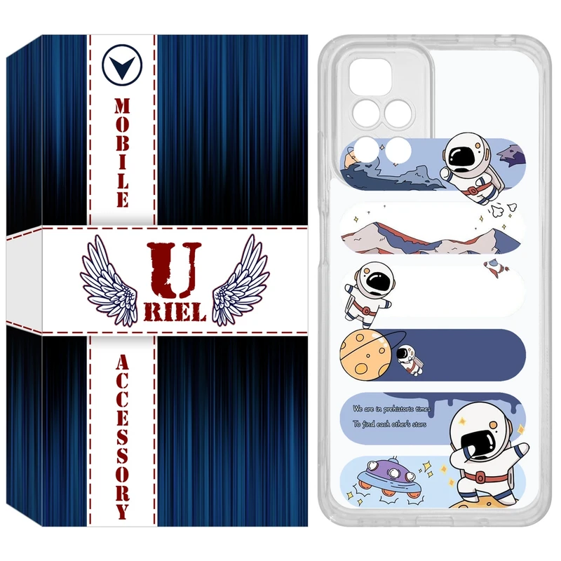 کاور یوریل مدل Clear کد 30 طرح کهکشان مناسب برای گوشی موبایل شیائومی Redmi 10 / 10 Prime