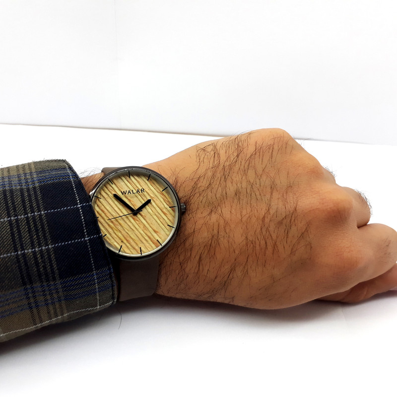 ساعت مچی عقربه ای والار مدل چوبی کد w-b-adasi1 ساعت مچی عقربه ای والار مدل چوبی کد w-b-adasi1